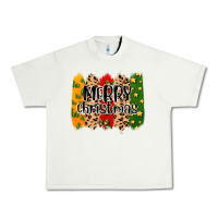Pistachio merry christmas brushstrokes Urban Heavy Tee - MaliasSmallBusiness