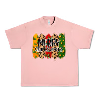 Salmon merry christmas brushstrokes Urban Heavy Tee - MaliasSmallBusiness