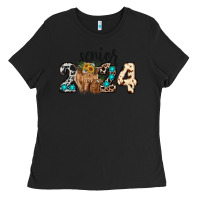 Black Western Senior 2024 cow Ladies Tee - RanaPortraitStore