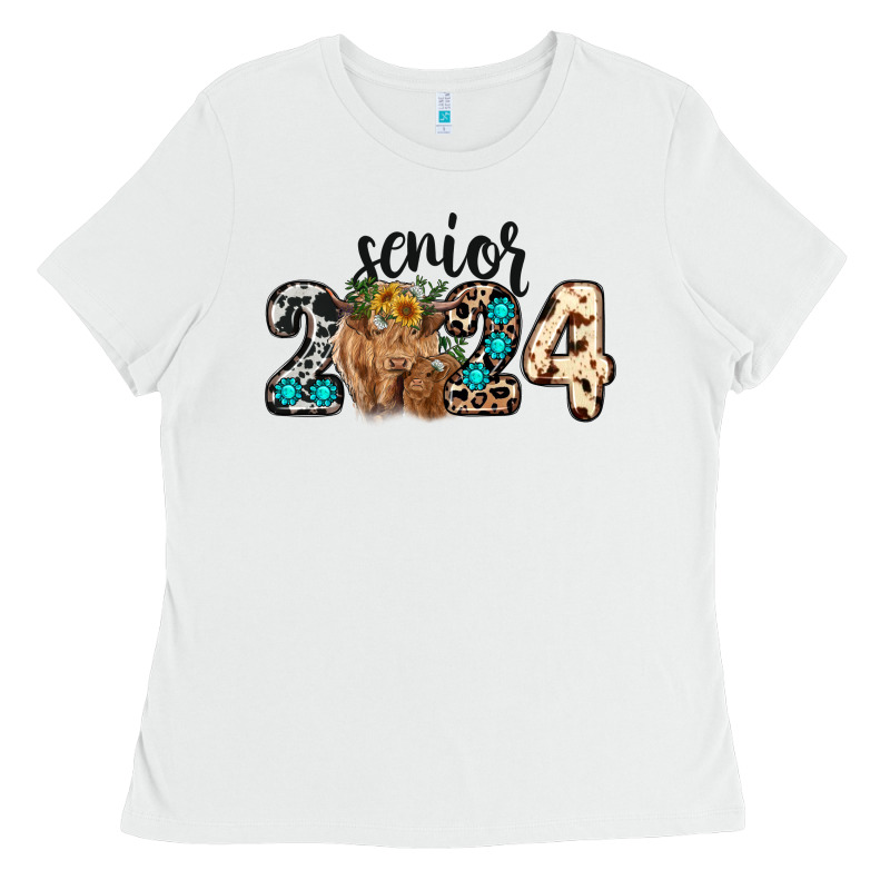 Western Senior 2024 Cow Ladies Tee by RanaPortraitStore | Teevron