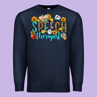 Speech Therapist Premium Sweatshirt Designed By Oliviacreatesart