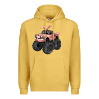 Antique Gold Easter monster truck Easter Day Premium Hoodie - HowdyJamesFarm