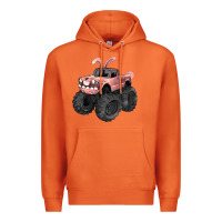Carrot Easter monster truck Easter Day Premium Hoodie - HowdyJamesFarm