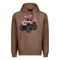 Chestnut Easter monster truck Easter Day Premium Hoodie - HowdyJamesFarm