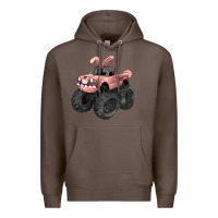 Coffee Easter monster truck Easter Day Premium Hoodie - HowdyJamesFarm