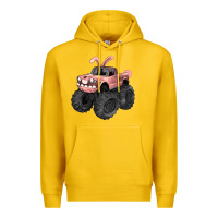 Lemon Easter monster truck Easter Day Premium Hoodie - HowdyJamesFarm