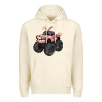 Sandshell Easter monster truck Easter Day Premium Hoodie - HowdyJamesFarm