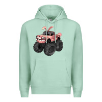 Seafoam Easter monster truck Easter Day Premium Hoodie - HowdyJamesFarm