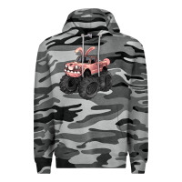 Slate Camo Easter monster truck Easter Day Premium Hoodie - HowdyJamesFarm
