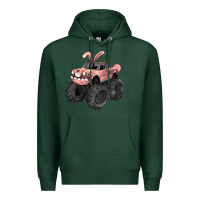 Sports Green Easter monster truck Easter Day Premium Hoodie - HowdyJamesFarm