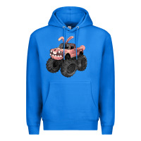 True Royal Easter monster truck Easter Day Premium Hoodie - HowdyJamesFarm
