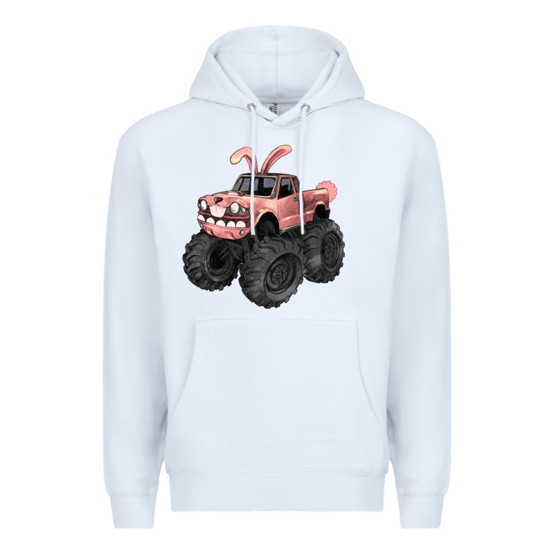 Easter Monster Truck Easter Day Premium Hoodie by HowdyJamesFarm | Teevron