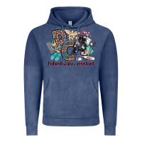 Vintage Denim pca patient care assistant western Vintage Hoodie - NancyCooperArtShop
