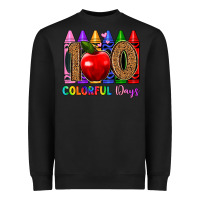 Black 100 colorful day s Heavyweight Sweatshirt - Artiststas