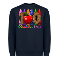 Navy 100 colorful day s Heavyweight Sweatshirt - Artiststas
