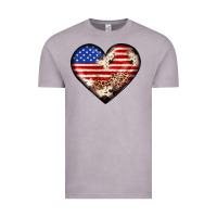 Vintage Zinc western usa flag heart Vintage Tee - JahusDesignShop