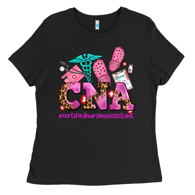 Cna Certified Nursing Assistant Ladies Tee by AdoDesignShop | Teevron