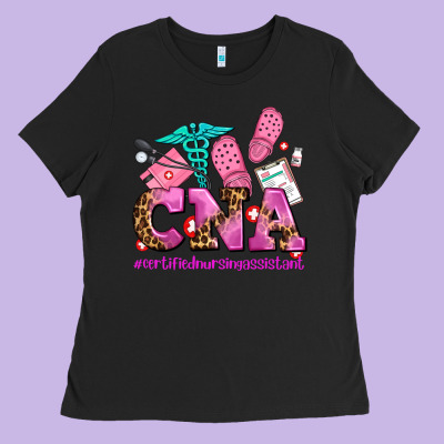 Cna Certified Nursing Assistant Ladies Tee Designed By Adodesignshop