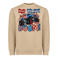 Mushroom red white and boom 4th of july Heavyweight Sweatshirt - Artiststas