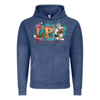Vintage Denim lpn licensed practical nurse western Vintage Hoodie - NancyCooperArtShop