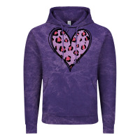 Cloud Purple Glitter Purple Leopard Heart Vintage Hoodie - Jasminsmagicworld