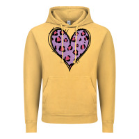 Vintage Mustard Glitter Purple Leopard Heart Vintage Hoodie - Jasminsmagicworld