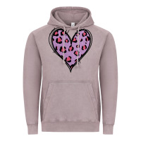 Vintage Zinc Glitter Purple Leopard Heart Vintage Hoodie - Jasminsmagicworld