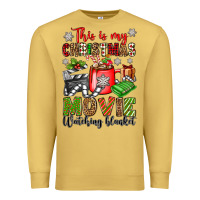 Antique Gold this is my christmas movie watching blanket Premium Sweatshirt - OliviaCreatesArt