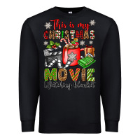 Black this is my christmas movie watching blanket Premium Sweatshirt - OliviaCreatesArt