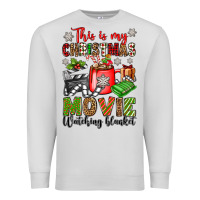 Dove Grey this is my christmas movie watching blanket Premium Sweatshirt - OliviaCreatesArt