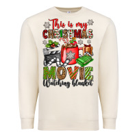 Sandshell this is my christmas movie watching blanket Premium Sweatshirt - OliviaCreatesArt