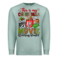 Seafoam this is my christmas movie watching blanket Premium Sweatshirt - OliviaCreatesArt