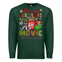 Sports Green this is my christmas movie watching blanket Premium Sweatshirt - OliviaCreatesArt