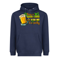 Navy Buy me green beer and tell me i'm pretty Heavyweight Hoodie - CowGirlArtShop