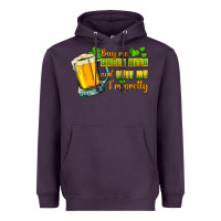Plum Buy me green beer and tell me i'm pretty Heavyweight Hoodie - CowGirlArtShop