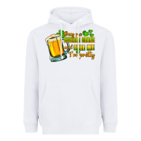 White Buy me green beer and tell me i'm pretty Heavyweight Hoodie - CowGirlArtShop