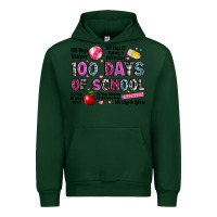 Forest Green 100 days of school Urban Hoodie - LillyAllenDesigns