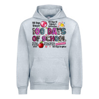 Heather Grey 100 days of school Urban Hoodie - LillyAllenDesigns