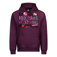 Mauve Wine 100 days of school Urban Hoodie - LillyAllenDesigns