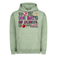 Pigment Oil Green 100 days of school Urban Hoodie - LillyAllenDesigns