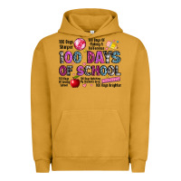 Pigment Peanut Butter 100 days of school Urban Hoodie - LillyAllenDesigns