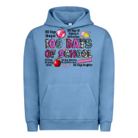 Pigment Pebble Blue 100 days of school Urban Hoodie - LillyAllenDesigns