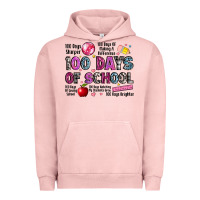 Pigment Salmon 100 days of school Urban Hoodie - LillyAllenDesigns