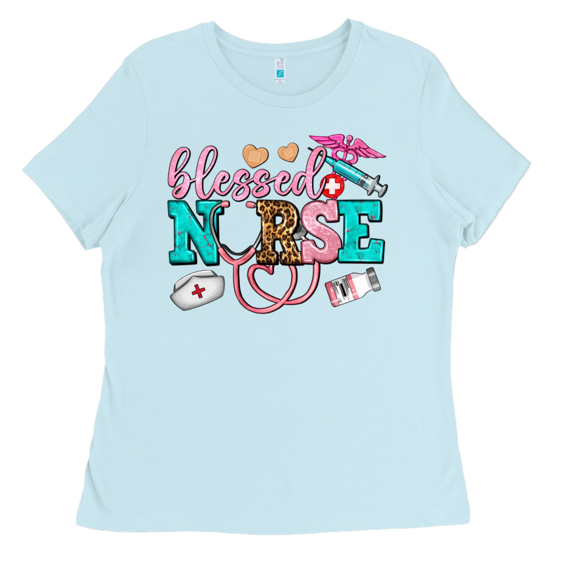 Blessed Nurse Ladies Tee by AdoDesignShop | Teevron