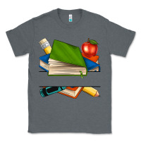 Charcoal Heather custom teacher books Classic Tee - NancyCooperArtShop