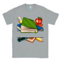Heather Grey custom teacher books Classic Tee - NancyCooperArtShop