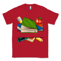 Red custom teacher books Classic Tee - NancyCooperArtShop