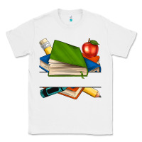 White custom teacher books Classic Tee - NancyCooperArtShop