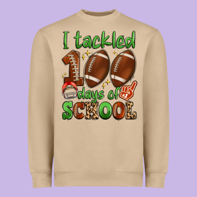 I Tackled 100 Days Of School Heavyweight Sweatshirt Designed By Artiststas