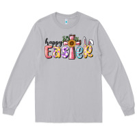 Moon Dust Happy Easter With Cross Long Sleeve Tee - RanaPortraitStore